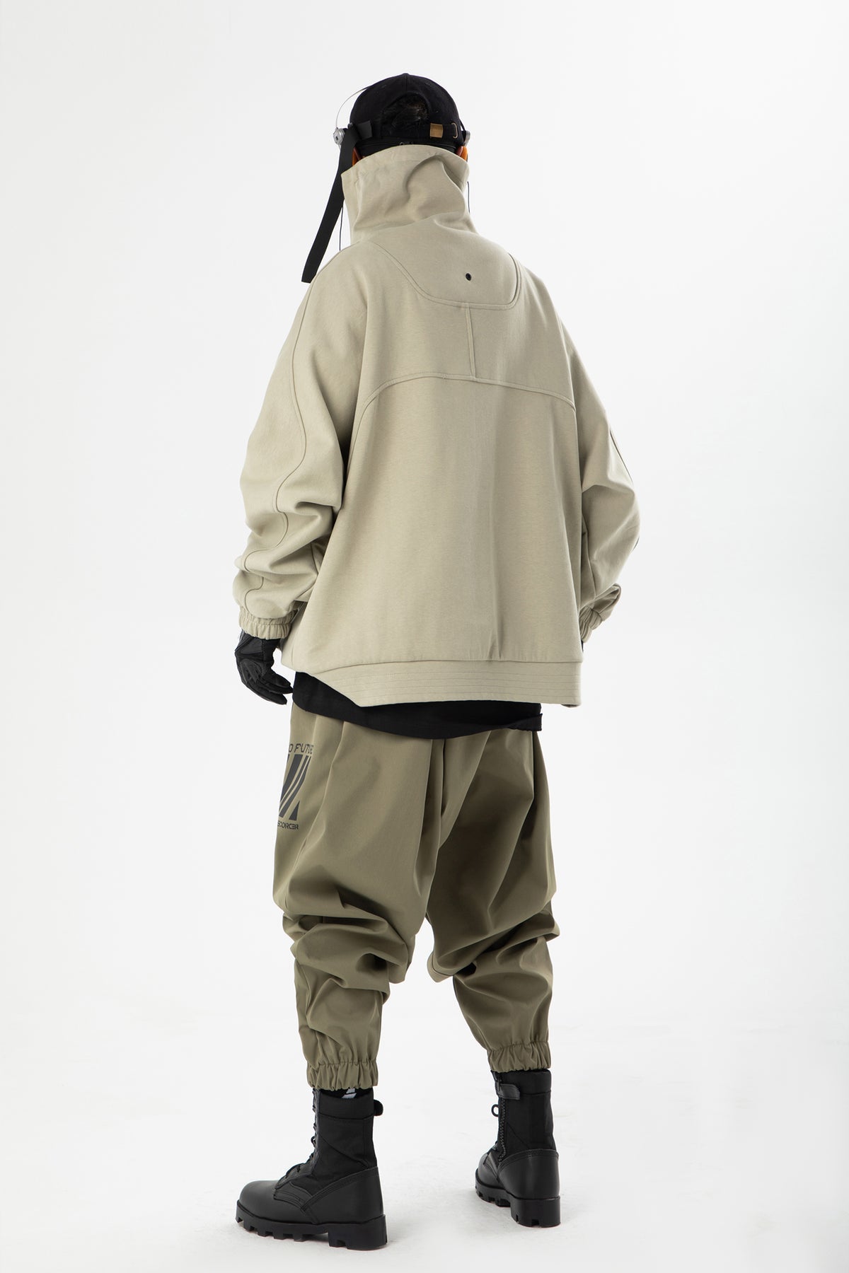 Meiso Tactical High Neck Hoodie - Khaki