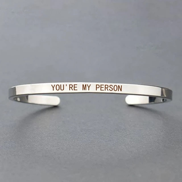 You're My Person Bracelet + Free Rose Bear