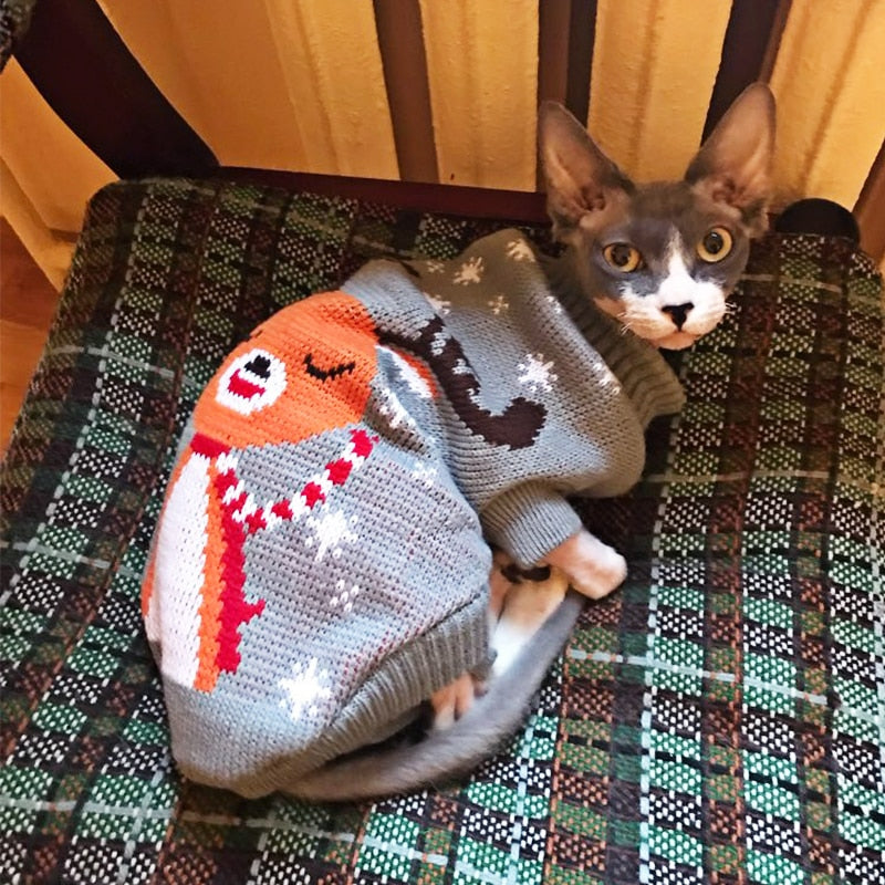 Christmas Cat Sweater