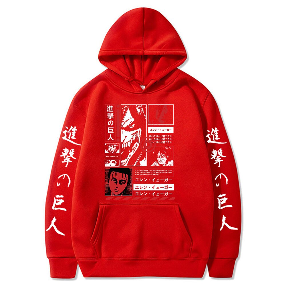 Attack on Titan - Eren Jaeger Hoodie V10