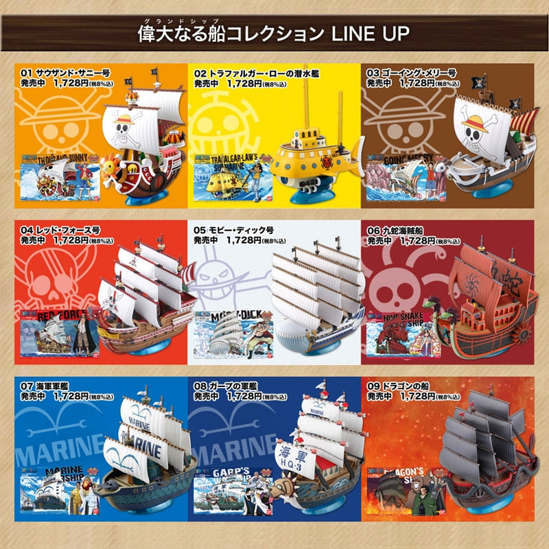 One Piece Pirate Ship DIY Assembly Models