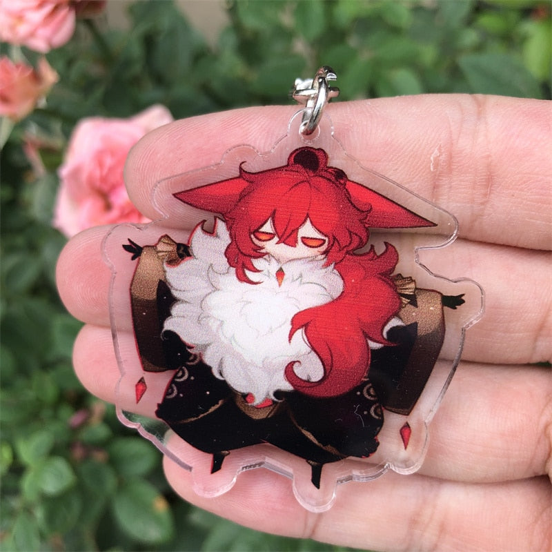 Genshin Impact Keychain Badge