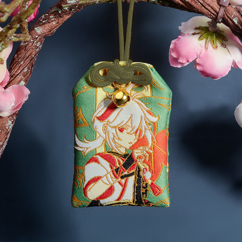 Genshin Impact Embroidery Pray Fortune Omamori Pendant