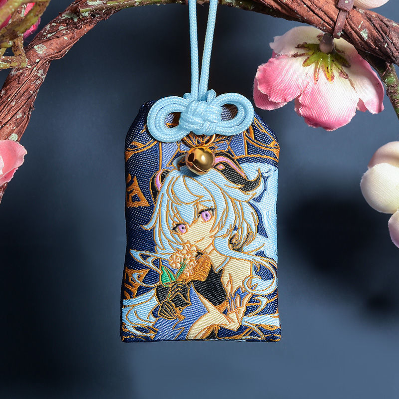 Genshin Impact Embroidery Pray Fortune Omamori Pendant